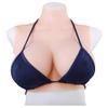 Tex-Eorey Silicone Breast Form High Collar Halter Artificial Fake Breast for Crossdressing Transvestite Cosplay Shemale, Enhancement Realistic Breast,Flesh,M~1300g~Ccup view 1