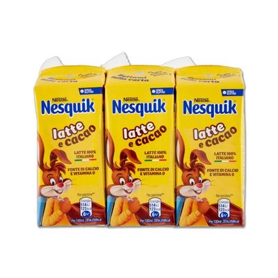 Nesquik Agita e Gusta Milk and Chocolate Ready to Drink 3 x 180 ml