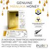 PURITI Genuine Raw Manuka Honey Snaps On The Go - UMF 10+ (MGO300+) 21 x 0.18oz Individual Snap Packets, Single Serve Honey Sticks for Tea, Travel & Snacks, Certified, Authentic Made in New Zealand view 4