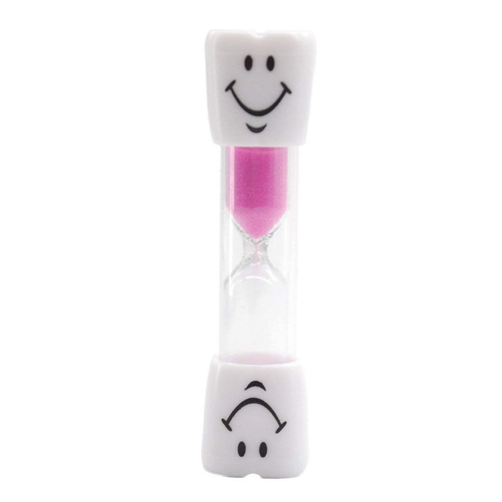 AKORD Childrens Sandglass Timer for Brushing Teeth, Toothbrush Timer, Pink, 2 Minutes