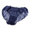 50 Pieces Premium Disposable Underwear Unisex, Breathable Travel Panties, Briefs for SPA, Waxing, Tanning, Postpartum - Plus Size - Navy & White - Blue view 1