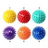 1Pcs Yoga Massage Ball - Spiky for Deep Tissue Back Massage, Foot Massager, Plantar Fasciitis & All Over Body Deep Tissue Muscle Therapy (Yellow) view 3