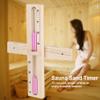 15 Minutes Sauna Hourglass Sauna Sand Timer Rotating Wooden Sand Timer with Glass Clock and Sands view 4