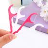 Dental Floss Picks Teeth Threader Flosser Pick Teeth Toothpicks Oral Care Tooth Clean Stick for Removes Plaque & Food, Fights Bad Breath, and Whitens Teeth (4pack=100pcs) view 4