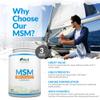 MSM 1200mg - 180 Capsules - 3 Month Supply - Methylsulfonylmethanethane with Added Vitamin C and Selenium - High Strength MSM view 3