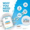 MSM 1200mg - 180 Capsules - 3 Month Supply - Methylsulfonylmethanethane with Added Vitamin C and Selenium - High Strength MSM view 4