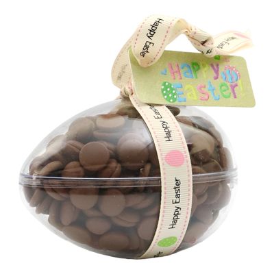 ButtonChocs Easter Chocolate Egg. Belgian Milk Chocolate Easter Gift.