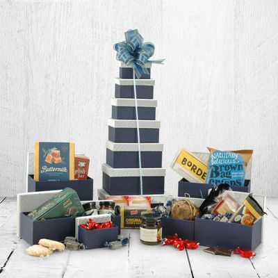 Great British Tower - Gourmet British Food Hamper - Mothers Day Hamper Gift Set for Women - for Birthdays, Anniversaries, Gift Hamper for Men & Women