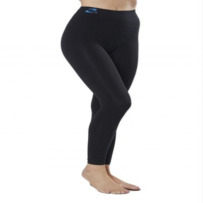 CzSalus Summer time Lipedema, Lymphedema support slimming lighter weight medium compression leggings (XL, Black)