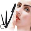 3PCS Eyebrow Grooming Kit Stainless Steel Tweezers Scissors Eyebrow Comb With Matte Finish Eyebrow Shaping Kit Trimming Tools For Men And Women view 3