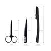 3PCS Eyebrow Grooming Kit Stainless Steel Tweezers Scissors Eyebrow Comb With Matte Finish Eyebrow Shaping Kit Trimming Tools For Men And Women view 4