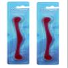2 x Polarscrape tongue cleaner against bad breath for fresh breath, oral hygiene, antibacterial function (red) view 1