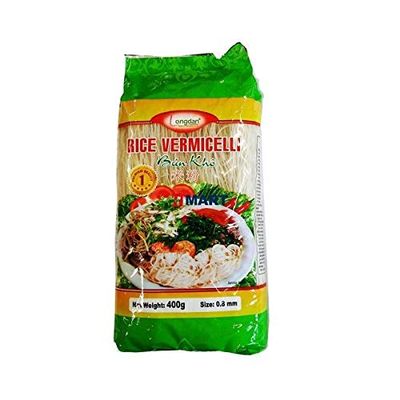 Longdan Rice Vermicelli 0.8mm 400g (Pack of 2)