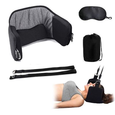 Hammock for Neck, Portable Cervical Traction Neck Shoulder Muscles, Memory Foam Neck Relax Massager with Eye Mask, for Office Worker Teacher Driver (Dark Light)