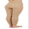 CzSalus Summer time Lipedema, Lymphedema support slimming lighter weight medium compression leggings (XL, Skin) view 2