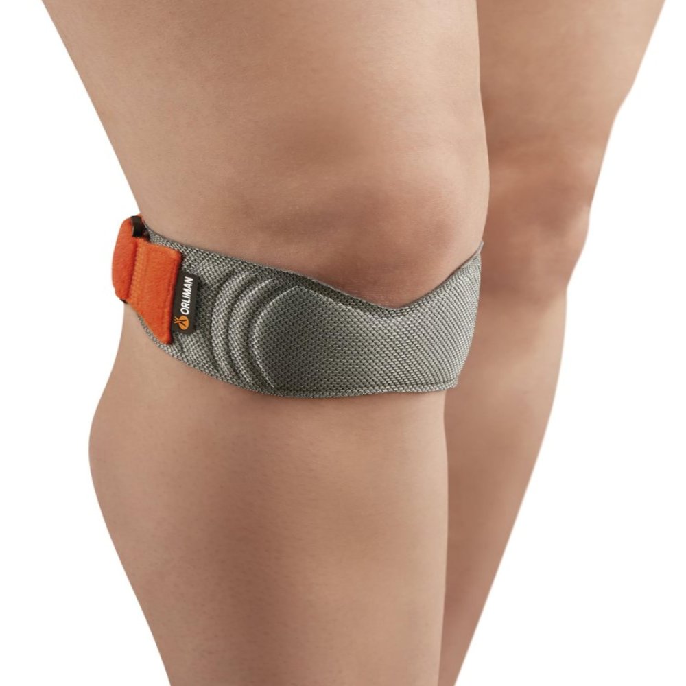 Orliman Medically Approved Sport Patella Band - Adjustable Knee Strap for Jumpers Knee, Tendonitis, Osgood-Schlatter & Chondromalacia -Lightweight Support for Men & Women