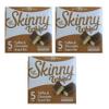 3 x Boxes Skinny Whip Toffee & Chocolate Snack BAR - 5 Bars PER Pack Less Than 99 Calories view 1