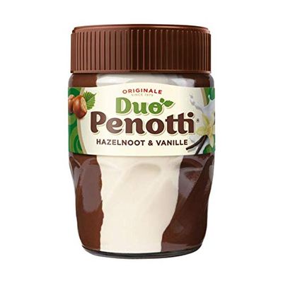 Hazelnut and Vanilla Chocolate Spread | Duo Penotti | Hazelnut & Vanilla | Total Weight 400 Grams