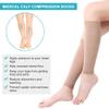 Calf Compression Socks, Footless Compression Calf Sleeves with Medical Gradient Compression, 20-30mmHg Compression Stockings for Shin Splint, Varicose Vein, Edema, Women & Men view 2