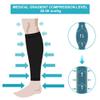 Calf Compression Socks, Footless Compression Calf Sleeves with Medical Gradient Compression, 20-30mmHg Compression Stockings for Shin Splint, Varicose Vein, Edema, Women & Men (BlackL) view 3