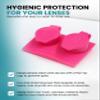 SPORTS WORLD VISION 8PC Flat Flip Top Contact Lens Cases | Colorful Travel Lens Solution Holders with L/R Compartments | Durable & Leakproof Storage Boxes for Soft & Hard Lenses Bulk Buy in Mix Color view 3