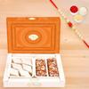 Ghasitaram Gifts Rakhi Gifts for Brothers Rakhi Sweets - Box of Kaju Katli and Dodha Barfi with Pearl Beads Rakhi view 1