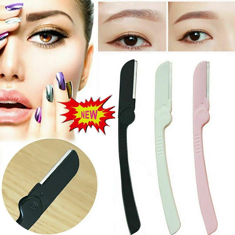 5PCS Women Face Eyebrow Hair Removal Safety Razor Trimmer Shaper Shaver Tools Shaving Remover Peach Fuzz Grooming Dermaplaning Facial Hair