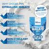 Pure Source Nutrition 100% Pure Citrulline Malate Powder 2:1 Ratio 250g Unflavoured Vegan Pump | Nitric Oxide view 4