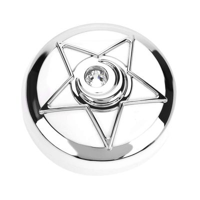 3 Colors Portable Contact Lens Box with,Mirror Pentagram Shape Lenses Container Case(01)