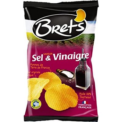 Bret?s Chips Salt & Vinegar Flavour 125 g Pack of 6
