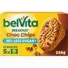 BelVita Breakfast Biscuits Choc Chips, 30% Less Sugars, Wholegrain & High in Fibre, (5 x 45 g) (Pack of 10) Total 200 Biscuits view 1