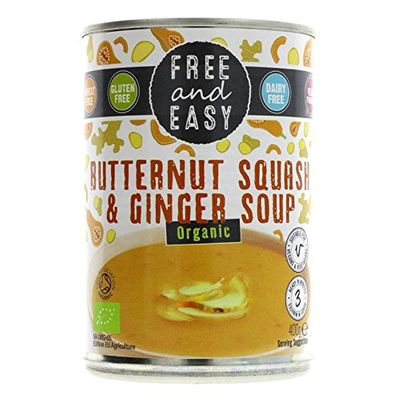 Free & Easy Butternut Squash & Ginger - Organic 400g (Pack of 6)