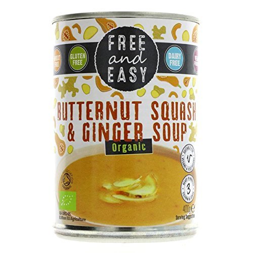 Free & Easy Butternut Squash & Ginger - Organic 400g (Pack of 6)