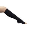 AXspeed 1 Pair 15-20 mmHg Compression Socks Mens Womens Leg Support Knee Hign Stocking with Open Toe for Running & Fitness, Nurses, Varicose Veins (S, Black) view 4