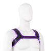 HOT DREAM Mens Neoprene Custom Harness Shoulder Strap Muscles Protector Adjustable Club Wear Costume (Purple, S) view 2