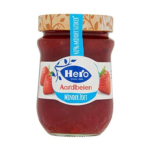Low Carb Strawberry jam | Hero | Less Sweet Strawberry Jam | Total Weight 295 Grams