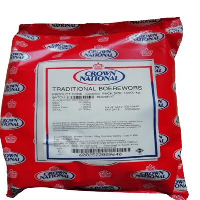 BOEREWORS Spice Seasoning Traditional Flavour - Crown National