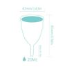 3PCS Foldable Menstrual Sterilizing Cup Set Women Hygiene Cups with Collapsible Silicone Cup S Size view 4