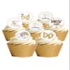 24 Precut Age 90 Ninety Ninetieth 90th Birthday Edible Wafer Paper Cake Toppers Decorations view 1