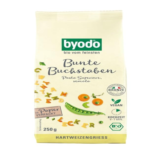 Byodo Organic Colourful Letters, 250 g (2 x 250 g)
