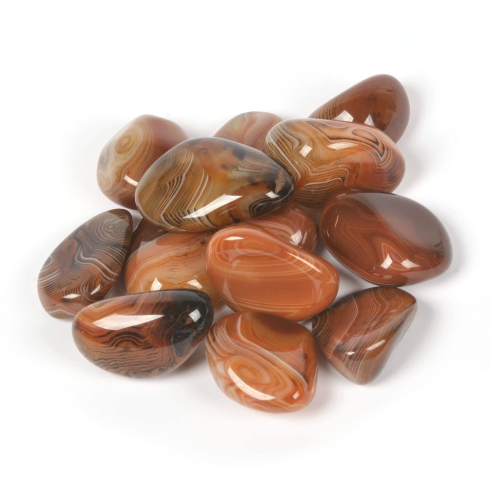 1/2LB Large Dream Agate Tumbled Polished Natural Crystal Healing Pocket Stones Rock Collection