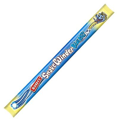 Bobby's Snake Winders | Twisty Twirly Fondant Filled Candy (Blue Razz)