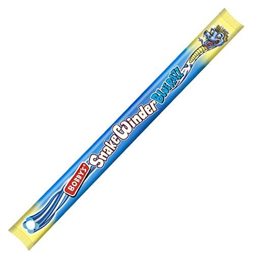 Bobby's Snake Winders | Twisty Twirly Fondant Filled Candy (Blue Razz)