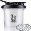 BlenderBottle Classic V2 Shaker Bottle with Stainless Steel Ball, For Protein Shakes, Dishwasher Safe, 830ml, Clear Black view 1