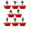 26 Stand Up Ballet Dance Dancing Silhouettes Edible Wafer Paper Cake Toppers Decorations view 1