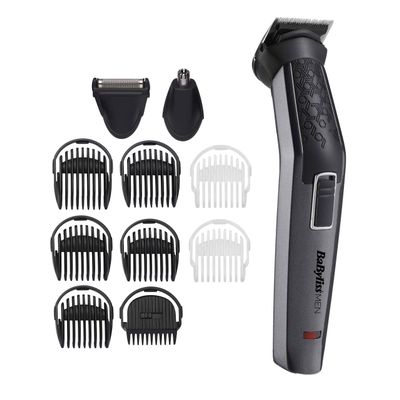 BaByliss 11-in-1 Carbon Titanium Face and Body Multi Grooming Kit with Nose Trimmer and Foil Shaver Attachments