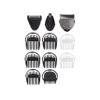 BaByliss 11-in-1 Carbon Titanium Face and Body Multi Grooming Kit with Nose Trimmer and Foil Shaver Attachments view 4