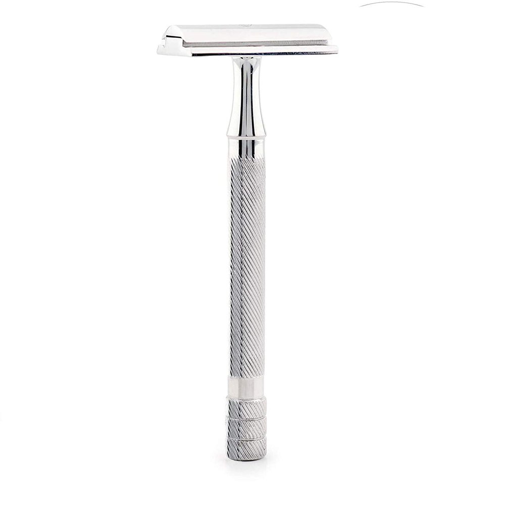 JAG SHAVING Stainless Steel Heavy Duty Safety Razor - Fits All Double Edge Razor Blades for Men and Women