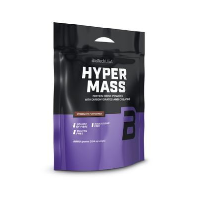 BioTechUSA Hyper Mass - Mass Gainer with Carbs & Protein Blend | Micronised Creatine | Gluten-Free, 6.8 kg, Chocolate