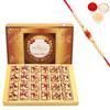 Ghasitaram Gifts Rakhi Gifts for Brothers Rakhi Sweets - Mango Choco Bites 24 pcs with Beads Rakhi view 1